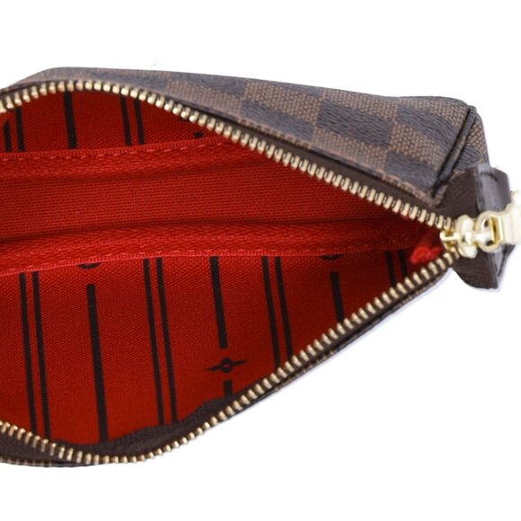 Louis Vuitton Mini Pochette Accessoires Damier Ebene Trunks Handbag N58011 - Picture 6 of 6